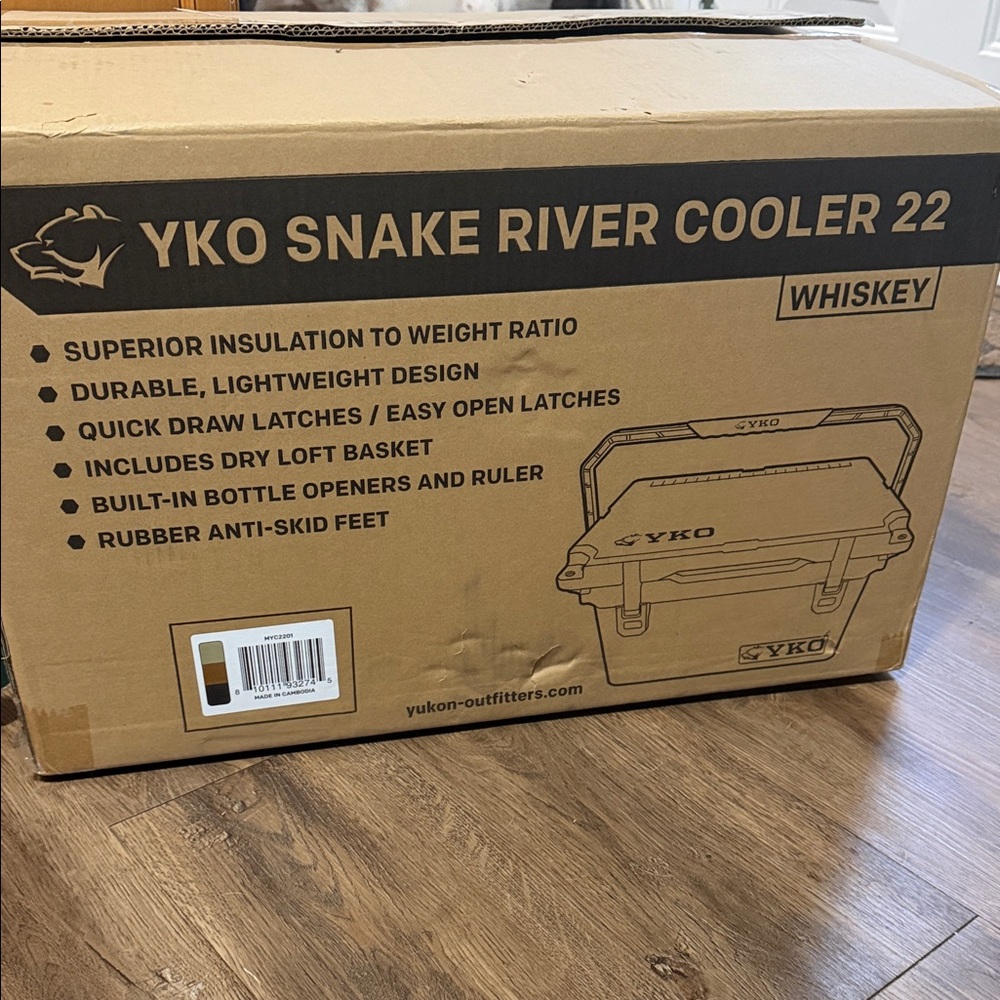 YKO Snake River Cooler 22 in Whiskey